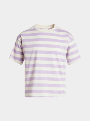 Older Girls Boxy Stripe T-Shirt