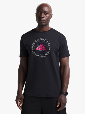 Mens Salomon Kai Black Short Sleeve Tee