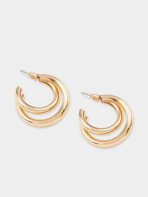 Women's Gold Chunky Hoop Earrings