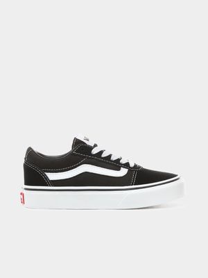 Junior Grade-School Vans Ward Black/White Shoes