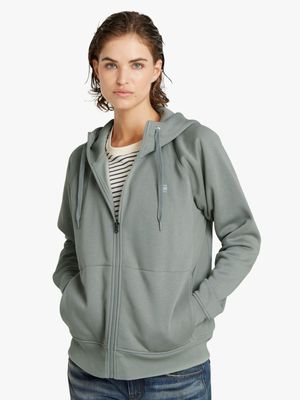 G-Star Women's Premium Core 2.1 HDD Zip Thru Grey Sweat