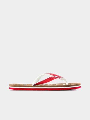 RJ Sport Flip Flop Natural/White