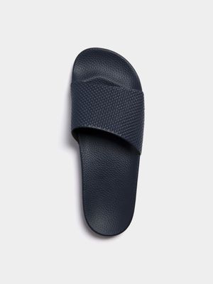 Men's TS Embossed Navy Slide