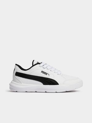 Kids Puma Evolve Court White/Black Sneaker