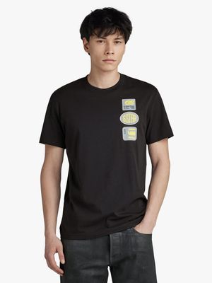 G-Star Men's Multi Badge Compact Black T-Shirt