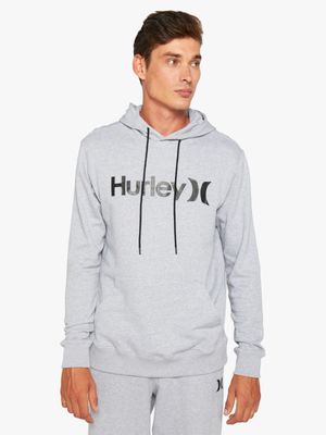 Men's Hurley Grey One  Only Pullover Fleece Hoody