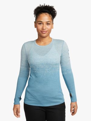 Women's Nike Dri-Fit ADV Run Long Sleeve Grey Top