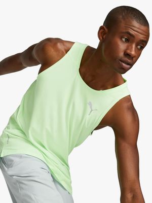 Men's Puma RUN CLOUDSPUN Lime Singlet