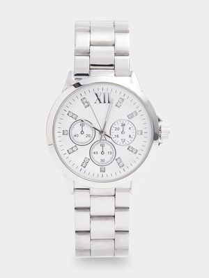 Women's Silver Metal Link Watch