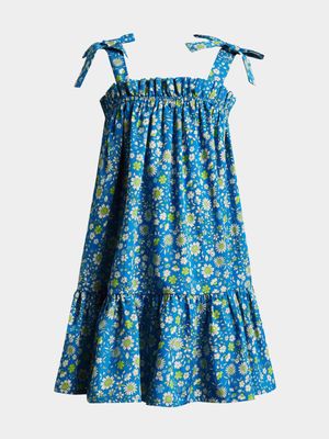 Younger Girls Ditsy Floral Tiered Dress