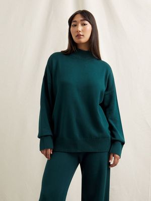 Women's Organic Cotton Funnel Neck Jumper