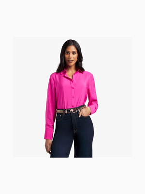 Women's Bright Pink Shirt