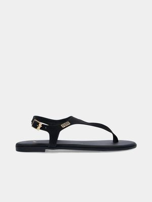 Womens Puma Stylecat Sleek Nubuck Black Sandals