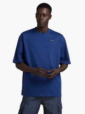 G-Star Men's Boxy Base 2.0 Blue T-Shirt