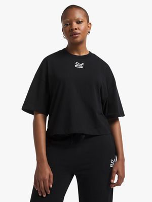 Puma Women's Prime Classic Oversized Black T-shirt