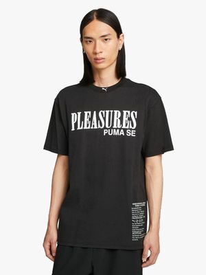 Puma x Pleasures Men's Black T-Shirt