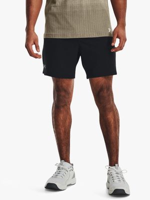 Mens Under Armour Vanish 6 Inch Black Woven Shorts