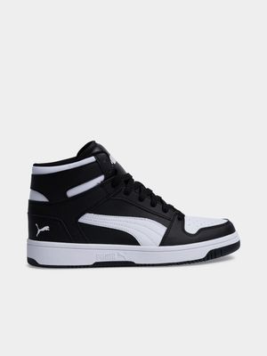 Mens Puma Rebound Layup Black/White Sneaker