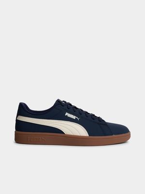 Mens Puma Smash 3.0 Buck Navy/Gum Sneaker