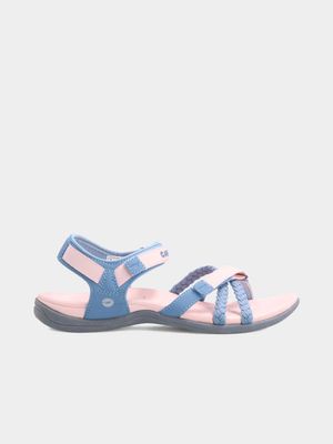 Womens Hi-Tec Anselia Blue Fog Sandals