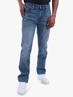 Men's Guess Light Blue  Wash Slim Straight Jeans