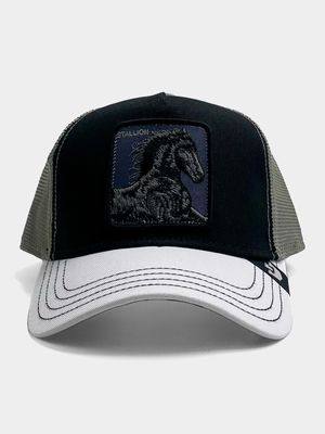 Men's Goorin Black V2 Stallion Trucker Cap