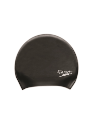 Speedo Long Hair Black Cap