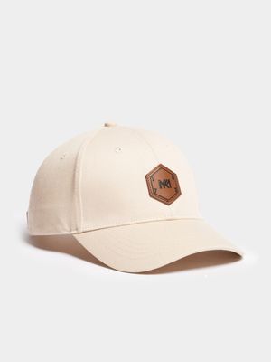 Men's Markham Flecked Cotton Baseball Ecru Peak Cap