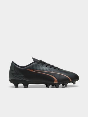 Mens Puma Ultra Play FG Black/Copper Boots