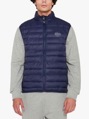 Men's Jeep Navy Core Sleeveless Puffer Jacket