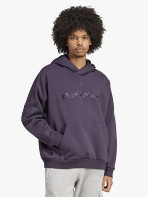 adidas Originals Men's Purple Hoodie