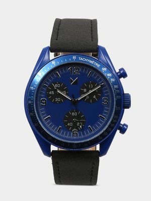 Men's Markham Astro Aviator Blue/Black Watch