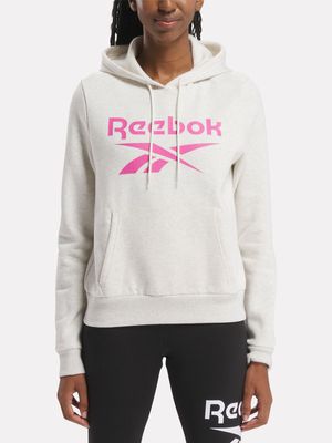 Reebok Women's Identity Big Logo Fleece Chamel Hoodie