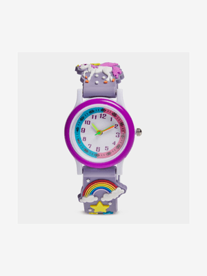 Girl's Lilac Unicorn Watch