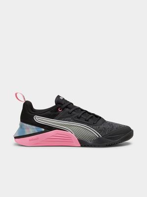 Womens Puma Fuse 3.0 Animal Remix Black Silver Training Shoes