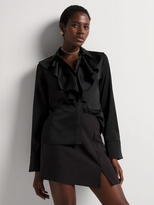 Satin Frill Femme Shirt