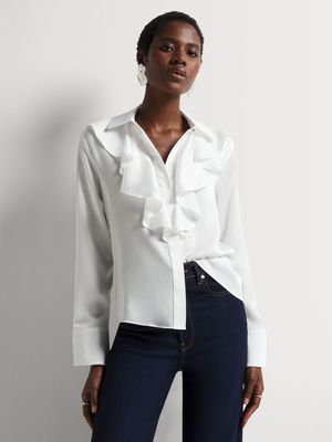 Satin Frill Femme Shirt