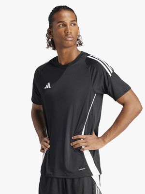 Mens adidas Tiro24 Black Football Top