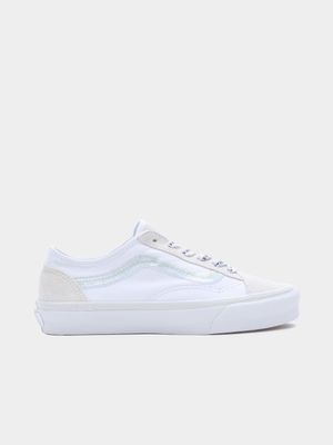 Vans Women's Embroiderey Old Skool Tapered White Sneaker