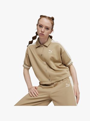 Puma Women's T7 Beige Track Jacket