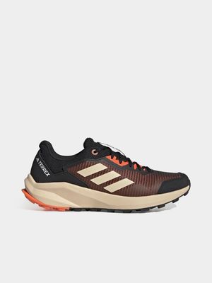 Mens adidas Terrex Trail Rider Orange/Black Sneaker