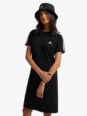 Women's adidas 3S Fit Black/White Tee Dress