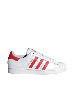 adidas Originals Men's Superstar White/Red Sneaker