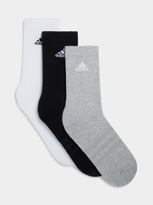 adidas 3 Pack Multi Crew Socks