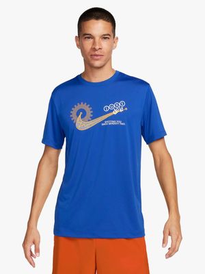 Mens Nike Blue Training Tee