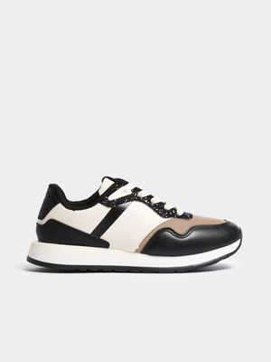 Women's TomTom Casual Low Black/Nude Sneaker