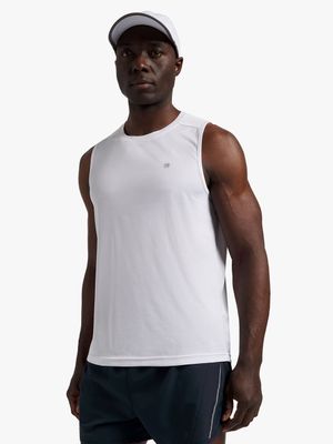 Mens TS Dri-Tech  White Performance Muscle Hugger