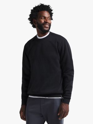 Men's Black Basic Sweat Top