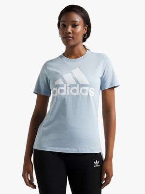 Women's adidas Big Logo Blue Tee