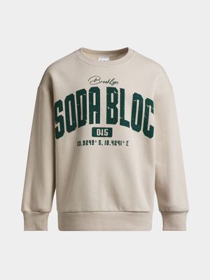 Boys Soda Bloc Printed Sweat Top